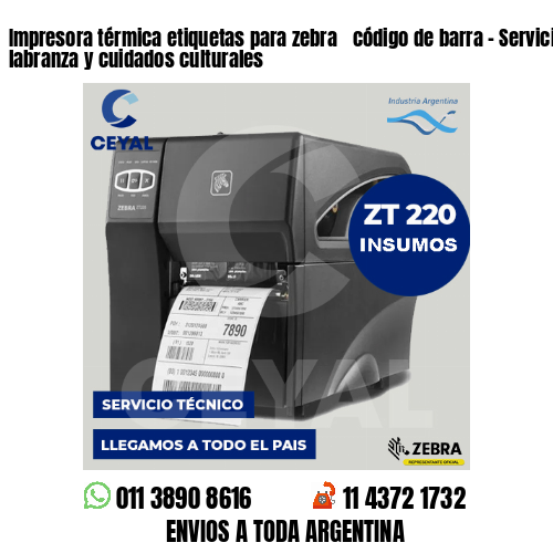 Impresora térmica etiquetas para zebra  código de barra – Servicios de labranza y cuidados culturales